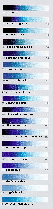 Colour charts - Old Holland Classic Colours